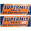 Image 1 : Lot Of 2 Supermix Paints Embossed Tin Signs