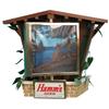 Image 1 : Plastic Light-Up Rotating Hamm's Beer Sign & Clock,