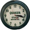 Image 1 : Quaker State Motor Oil Neon Wall Clock - 22" diam
