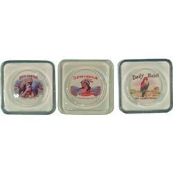 Lot Of 3 Glass Change Receivers: