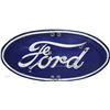 Image 1 : Ford Porcelain & Neon Oval Dealership Sign c1930's,