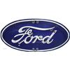 Image 1 : Ford Porcelain & Neon Oval Dealership Sign c1930's,