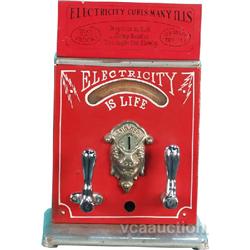 Coin-Op Countertop "Electricity Is Life" Shock Machine