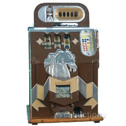 5 Cent Mills Horsehead Bonus Slot Machine w/ Keys