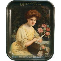 Wieland's Beer Tin Serving Tray  Brewery's Own Bottling