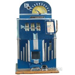 5 Cent Mills Futurity Slot Machine (Blue Model) w/ Keys