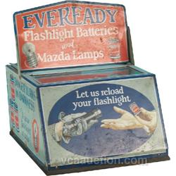 Eveready Flashlight Batteries & Mazda Lamps Metal Count