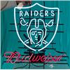 Image 1 : Budweiser Beer Oakland Raiders Football Team Neon Sign
