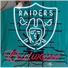 Image 1 : Budweiser Beer Oakland Raiders Football Team Neon Sign