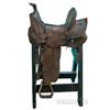 Image 1 : Old Leather Horse Saddle On Wood Base