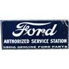 Image 1 : Ford Authorized Service Station Porcelain Sign,