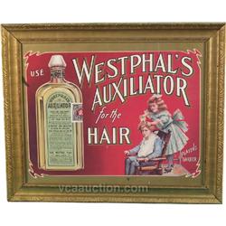 Westphal's Auxillator For The Hair Paper Lithograph Sig