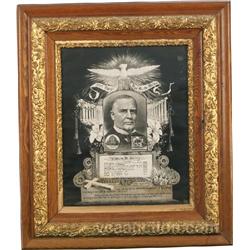 Historical Paper Lithograph Of President William McKinl