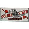 Image 1 : Golden State Dairy Products Embossed Porcelain Sign,