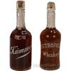Image 1 : Lot Of 2 White Enamel Lettering Back Bar Bottles: