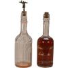 Image 1 : Lot Of 2 Glass Back Bar Bottles: