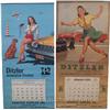 Image 1 : Lot of 2 large Pin-up Calendars Ditzler