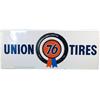 Image 1 : Union 76 Tires Embossed Tin Sign - 72" x 30"