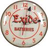 Image 1 : Exide Batteries Light-Up Pam Clock - 15" Diam