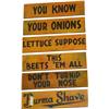 Image 1 : Lot Of 6, Set Of Double Sided "Burma Shave"Signs