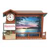 Image 1 : Hamm's Beer Light-Up Bar Display w/ Clock