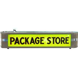 Package Store Light Up Sign - 5" x 26" x 4" Deep