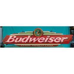 Budweiser "Classic American Lager" Plastic & Neon Hangi