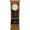 Image 1 : Large Oak Case Wall Time Clock