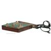 Image 1 : Old Wood & Brass Countertop Card Shaver/Cutter