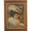 Image 1 : Piedmont Cigarettes Cardboard Advertisement "The Cigare