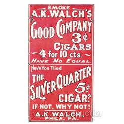 Lot Of 3 Cigar Tin Signs,
