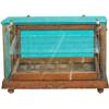 Image 1 : Early Wood & Glass Display Case - 13" x 7' x 9" tall