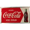 Image 1 : Coca Cola Self Framed Tin Sign c1952,