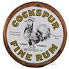 Image 1 : Cockspur Fine Rum Round Porcelain Sign "A Product Of Ba