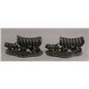 Image 1 : Pair of Metal Bookends Ox and Wagon
