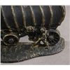 Image 8 : Pair of Metal Bookends Ox and Wagon