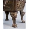 Image 5 : Chinese Bronze Carved Incense Burner with Lid