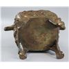 Image 6 : Chinese Bronze Carved Incense Burner with Lid