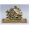 Image 2 : Brass Deco Letter Holder, Opener, and Inkwell