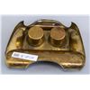 Image 7 : Brass Deco Letter Holder, Opener, and Inkwell