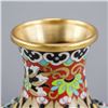 Image 3 : Chinese Cloisonne Red Longevity Vase
