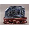 Image 1 : Chinese Lapis Lazuli Carved Landscape Boulder