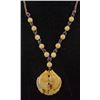 Image 2 : Chinese Yellow Jade Double Fish Necklace