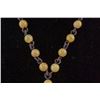 Image 4 : Chinese Yellow Jade Double Fish Necklace
