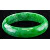 Image 7 : Chinese Green Jadeite Carved Bangle