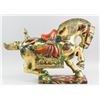 Image 3 : Chinese Wood Gilt Carved Horse Tang Style