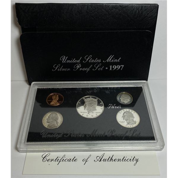 1997 United States Mint Silver Proof Set (5-coins)
