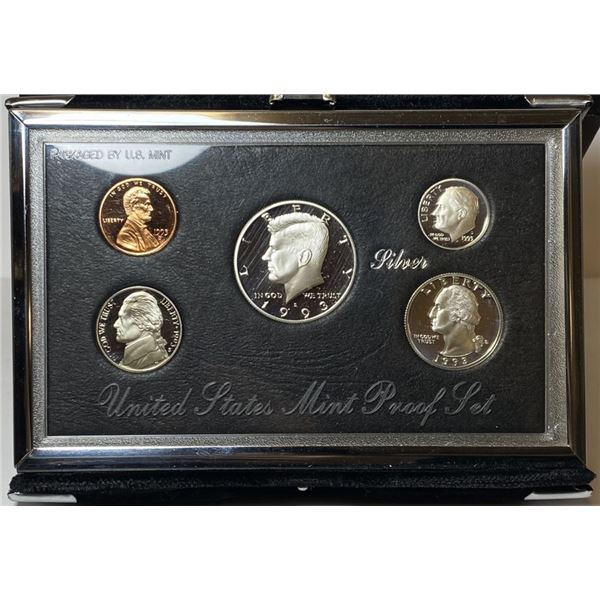 1993 United States Mint Premier Proof Silver Set (5-coins)