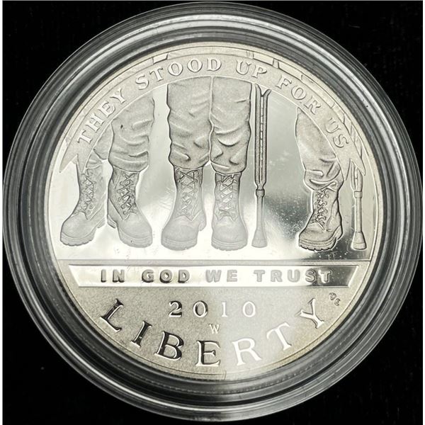 2010-W Disabled Vets U.S. Proof Silver Commemorative Dollar MS69