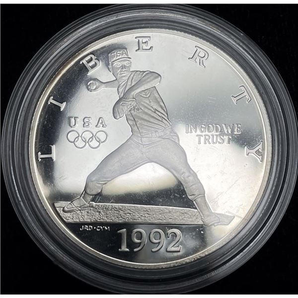 1992-S Olympic Bball U.S. Proof Silver Commemorative Dollar MS69